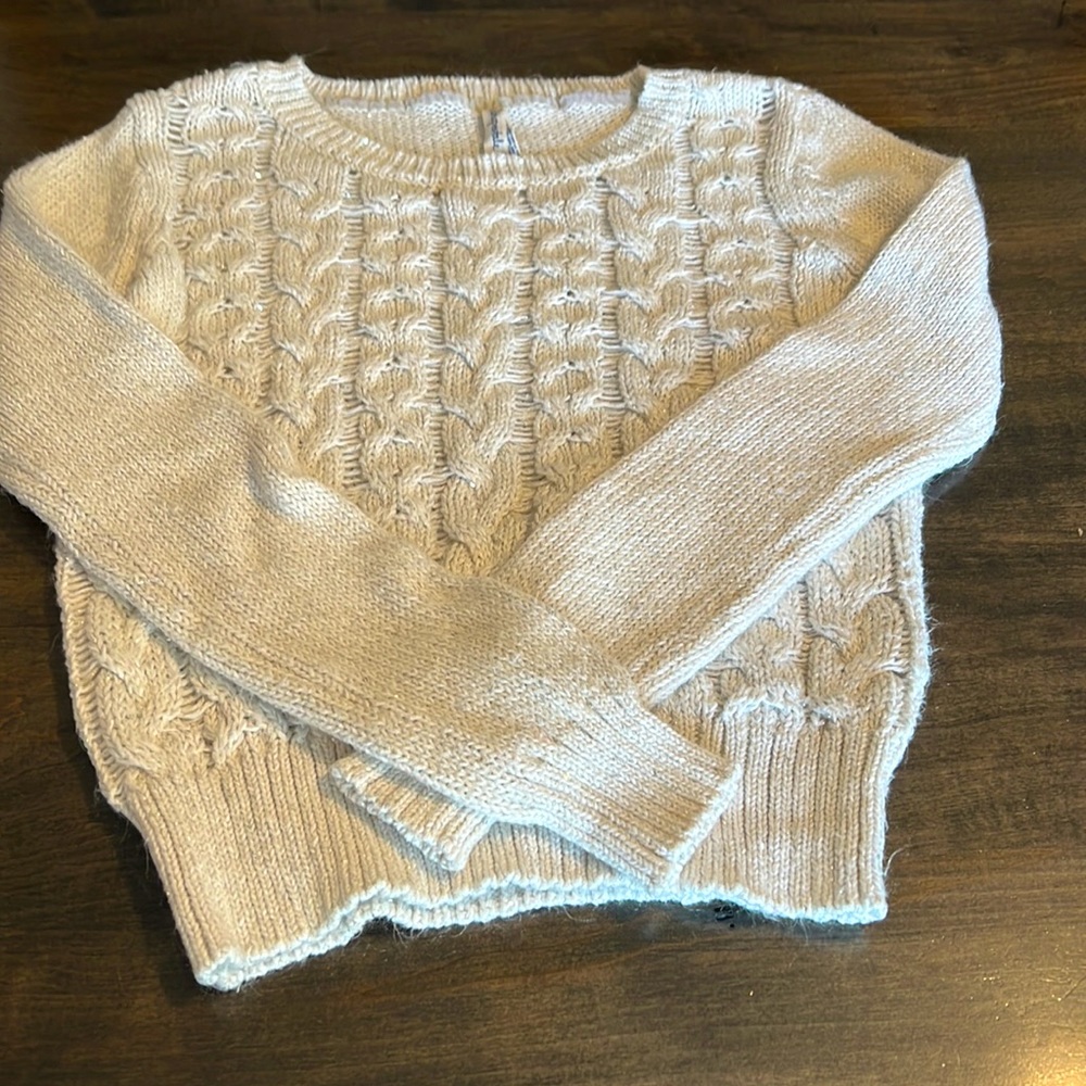 Aeropostale size XS cream colored long sleeve sweater.
